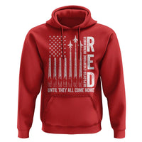 RED Friday Remember Everyone Deployed Hoodie Military American Flag - Wonder Print Shop