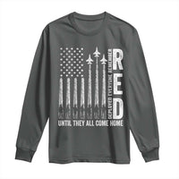 RED Friday Remember Everyone Deployed Long Sleeve Shirt Military American Flag - Wonder Print Shop