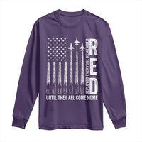 RED Friday Remember Everyone Deployed Long Sleeve Shirt Military American Flag - Wonder Print Shop