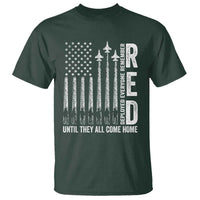 RED Friday Remember Everyone Deployed T Shirt Military American Flag - Wonder Print Shop