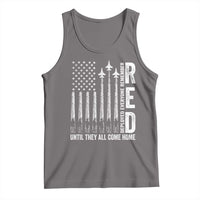 RED Friday Remember Everyone Deployed Tank Top Military American Flag - Wonder Print Shop