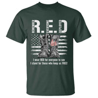 On Friday We Wear Red Military R.E.D Friday T Shirt American Flag - Wonder Print Shop