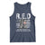 On Friday We Wear Red Military R.E.D Friday Tank Top American Flag - Wonder Print Shop
