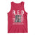 On Friday We Wear Red Military R.E.D Friday Tank Top American Flag - Wonder Print Shop