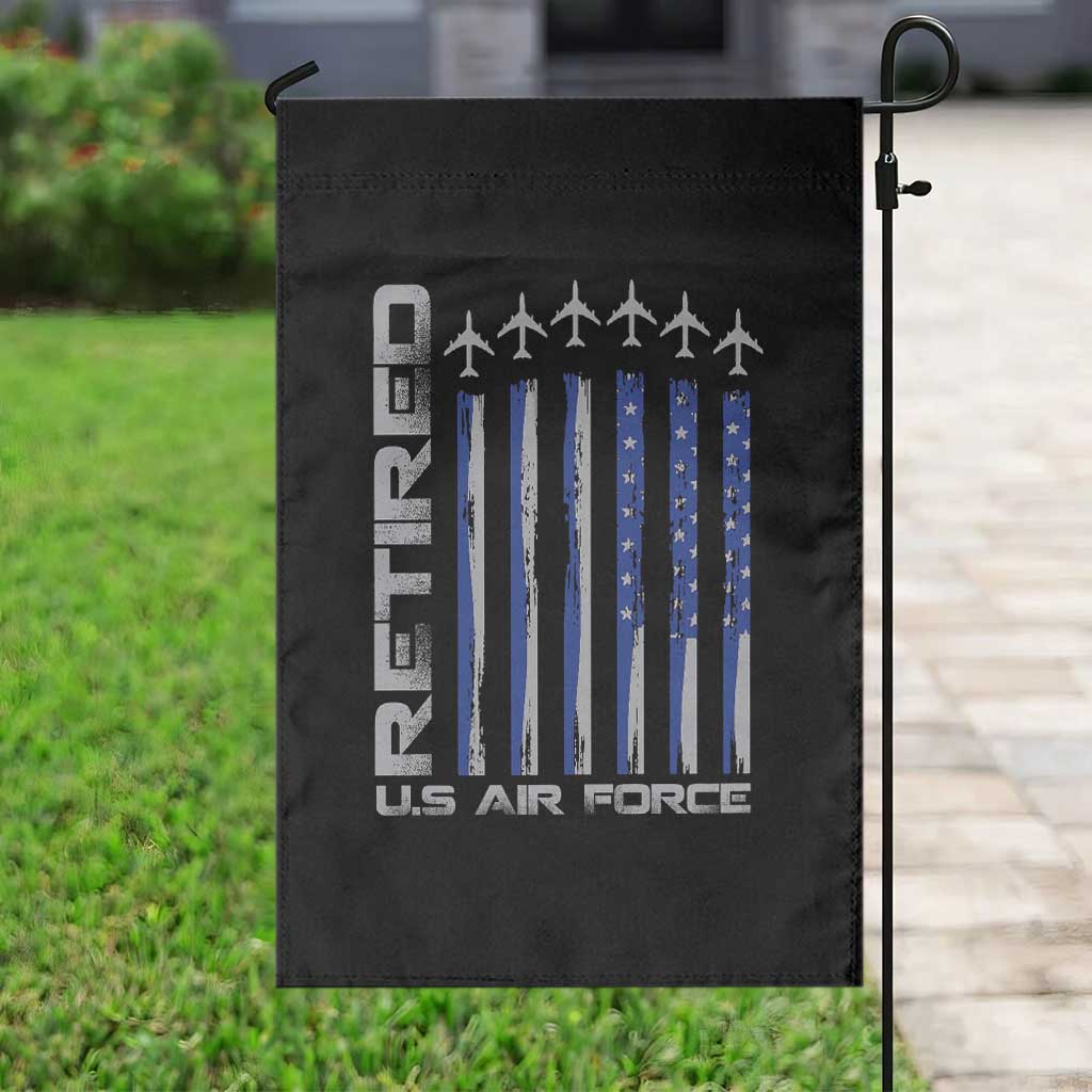 Retired US Air Force Garden Flag Vintage USAF Veteran USA Flag - Wonder Print Shop