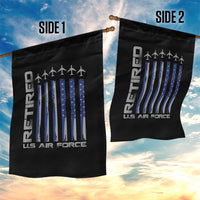 Retired US Air Force Garden Flag Vintage USAF Veteran USA Flag - Wonder Print Shop