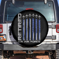 Retired US Air Force Spare Tire Cover Vintage USAF Veteran USA Flag - Wonder Print Shop