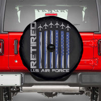 Retired US Air Force Spare Tire Cover Vintage USAF Veteran USA Flag - Wonder Print Shop