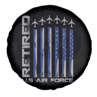 Retired US Air Force Spare Tire Cover Vintage USAF Veteran USA Flag - Wonder Print Shop