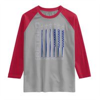 Retired US Air Force Raglan Shirt Vintage USAF Veteran USA Flag - Wonder Print Shop