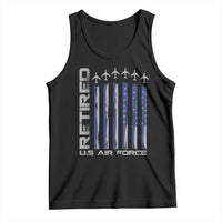 Retired US Air Force Tank Top Vintage USAF Veteran USA Flag - Wonder Print Shop