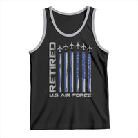 Retired US Air Force Tank Top Vintage USAF Veteran USA Flag - Wonder Print Shop