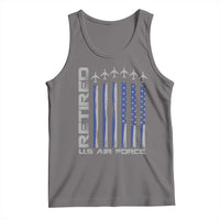 Retired US Air Force Tank Top Vintage USAF Veteran USA Flag - Wonder Print Shop