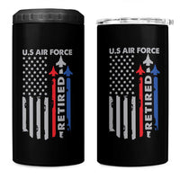 Veteran US Air Force 4 in 1 Can Cooler Tumbler Vintage USA Flag Veterans - Wonder Print Shop