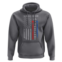 Veteran US Air Force Hoodie Vintage USA Flag Veterans - Wonder Print Shop