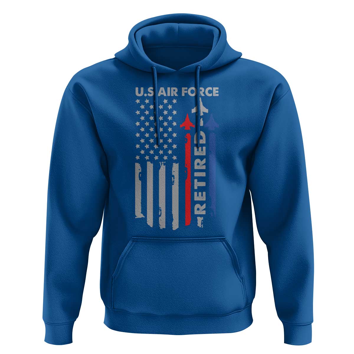 Veteran US Air Force Hoodie Vintage USA Flag Veterans - Wonder Print Shop