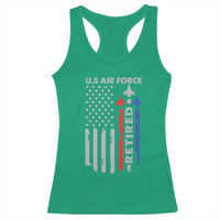 Veteran US Air Force Racerback Tank Top Vintage USA Flag Veterans - Wonder Print Shop