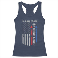 Veteran US Air Force Racerback Tank Top Vintage USA Flag Veterans - Wonder Print Shop