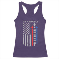 Veteran US Air Force Racerback Tank Top Vintage USA Flag Veterans - Wonder Print Shop