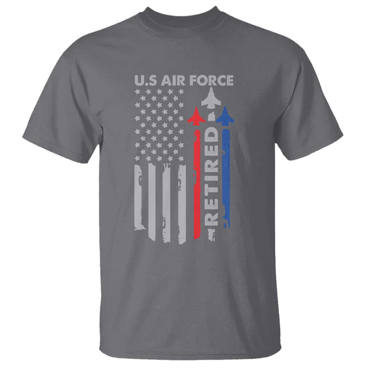 Veteran US Air Force T Shirt Vintage USA Flag Veterans - Wonder Print Shop