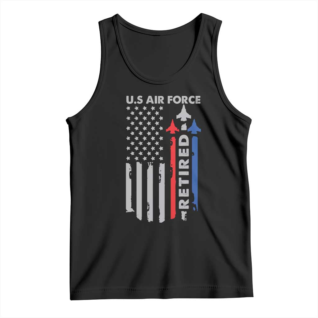 Veteran US Air Force Tank Top Vintage USA Flag Veterans - Wonder Print Shop