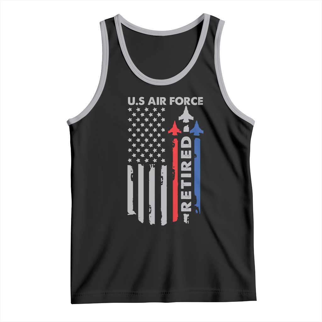 Veteran US Air Force Tank Top Vintage USA Flag Veterans - Wonder Print Shop