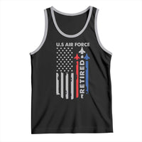 Veteran US Air Force Tank Top Vintage USA Flag Veterans - Wonder Print Shop