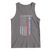 Veteran US Air Force Tank Top Vintage USA Flag Veterans - Wonder Print Shop