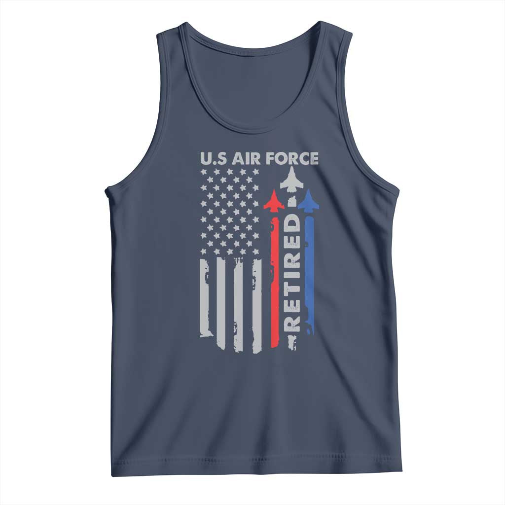 Veteran US Air Force Tank Top Vintage USA Flag Veterans - Wonder Print Shop