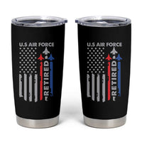 Veteran US Air Force Tumbler Cup Vintage USA Flag Veterans - Wonder Print Shop