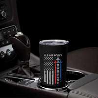 Veteran US Air Force Tumbler Cup Vintage USA Flag Veterans - Wonder Print Shop