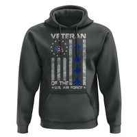 Veteran Of The US Air Force Hoodie Vintage Camo USA Flag Veterans - Wonder Print Shop