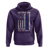 Veteran Of The US Air Force Hoodie Vintage Camo USA Flag Veterans - Wonder Print Shop