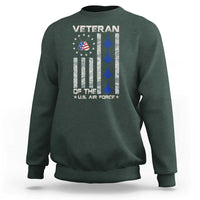 Veteran Of The US Air Force Sweatshirt Vintage Camo USA Flag Veterans - Wonder Print Shop