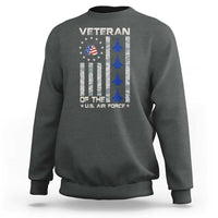 Veteran Of The US Air Force Sweatshirt Vintage Camo USA Flag Veterans - Wonder Print Shop