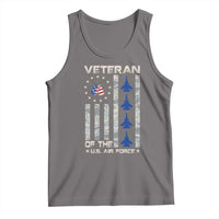 Veteran Of The US Air Force Tank Top Vintage Camo USA Flag Veterans - Wonder Print Shop