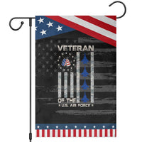Veteran Of The US Air Force Garden Flag Vintage Camo USA Flag Veterans