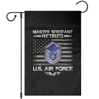 Retired Master Sergeant Of The Air Force Veteran Garden Flag Vintage USA Flag Veterans - Wonder Print Shop