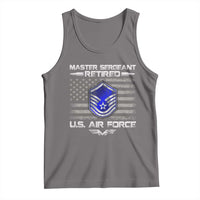 Retired Master Sergeant Of The Air Force Veteran Tank Top Vintage USA Flag Veterans - Wonder Print Shop