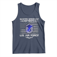 Retired Master Sergeant Of The Air Force Veteran Tank Top Vintage USA Flag Veterans - Wonder Print Shop