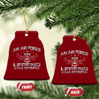 An Air Force Legend Has Retired Ceramic Ornament Vintage Camo US Veteran - Wonder Print Shop