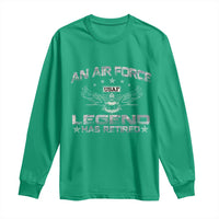 An Air Force Legend Has Retired Long Sleeve Shirt Vintage Camo US Veteran - Wonder Print Shop