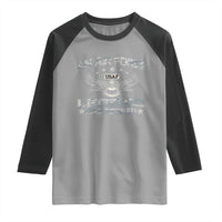 An Air Force Legend Has Retired Raglan Shirt Vintage Camo US Veteran - Wonder Print Shop