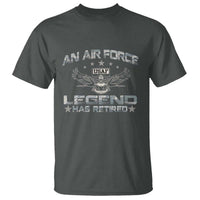 An Air Force Legend Has Retired T Shirt Vintage Camo US Veteran - Wonder Print Shop