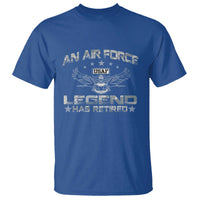 An Air Force Legend Has Retired T Shirt Vintage Camo US Veteran - Wonder Print Shop