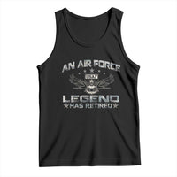 An Air Force Legend Has Retired Tank Top Vintage Camo US Veteran - Wonder Print Shop