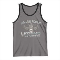 An Air Force Legend Has Retired Tank Top Vintage Camo US Veteran - Wonder Print Shop
