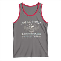 An Air Force Legend Has Retired Tank Top Vintage Camo US Veteran - Wonder Print Shop