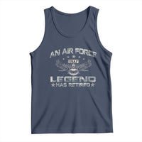 An Air Force Legend Has Retired Tank Top Vintage Camo US Veteran - Wonder Print Shop