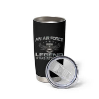 An Air Force Legend Has Retired Tumbler Cup Vintage Camo US Veteran - Wonder Print Shop